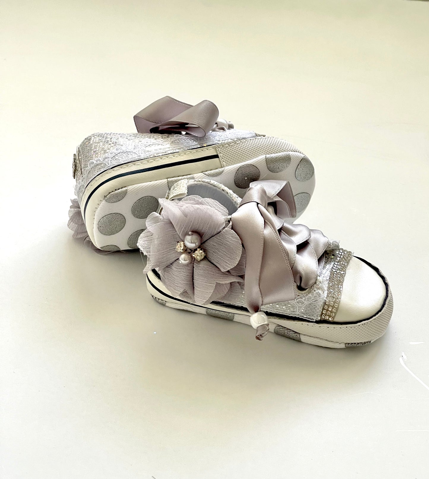 Fancy High Top Baby Girls Tennis shoes