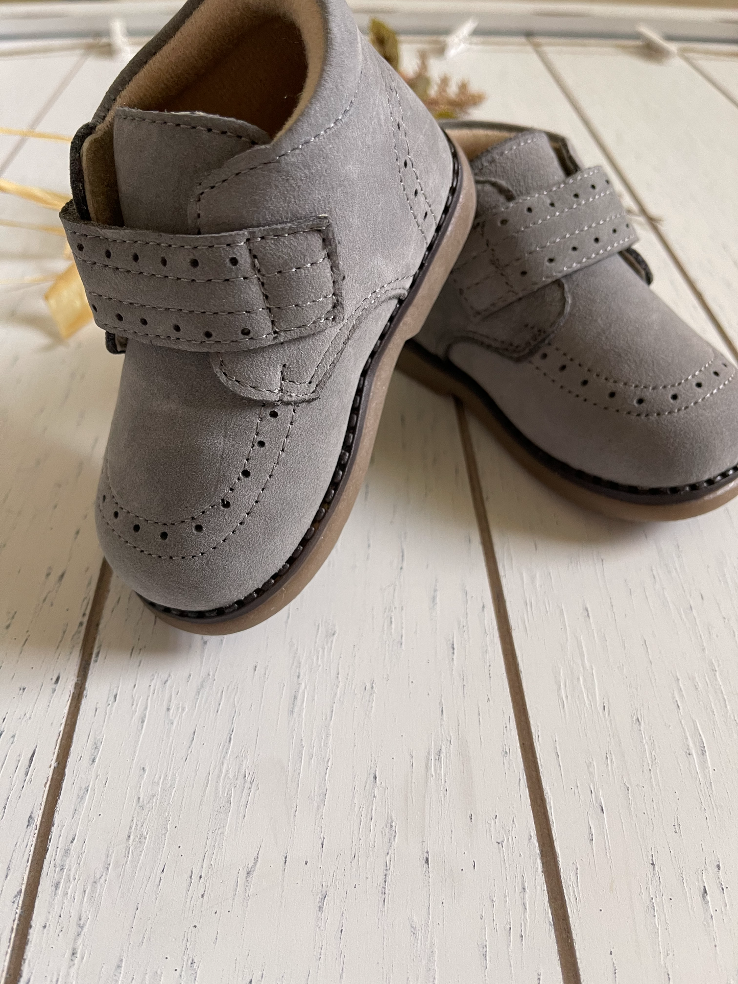 Genuine Leather Strap Ankle Boots, Boy or Girl Shoes