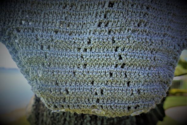 Light Gray Short Sleeves Crochet Boy Romper