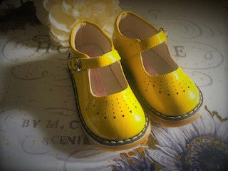 Mary Jane Heart Princess style, leather, Girl Shoes