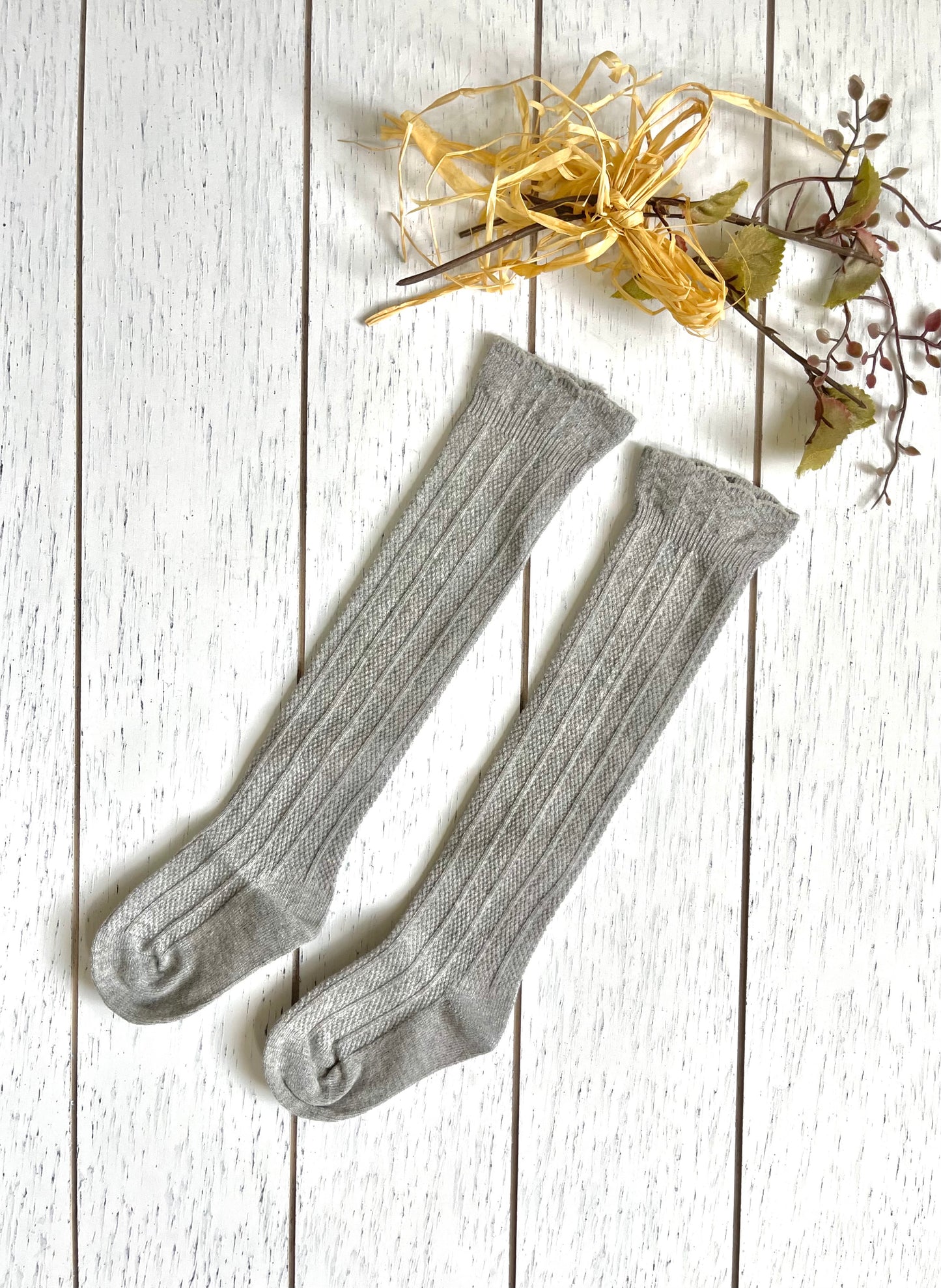 Cotton Knee High Girl Socks