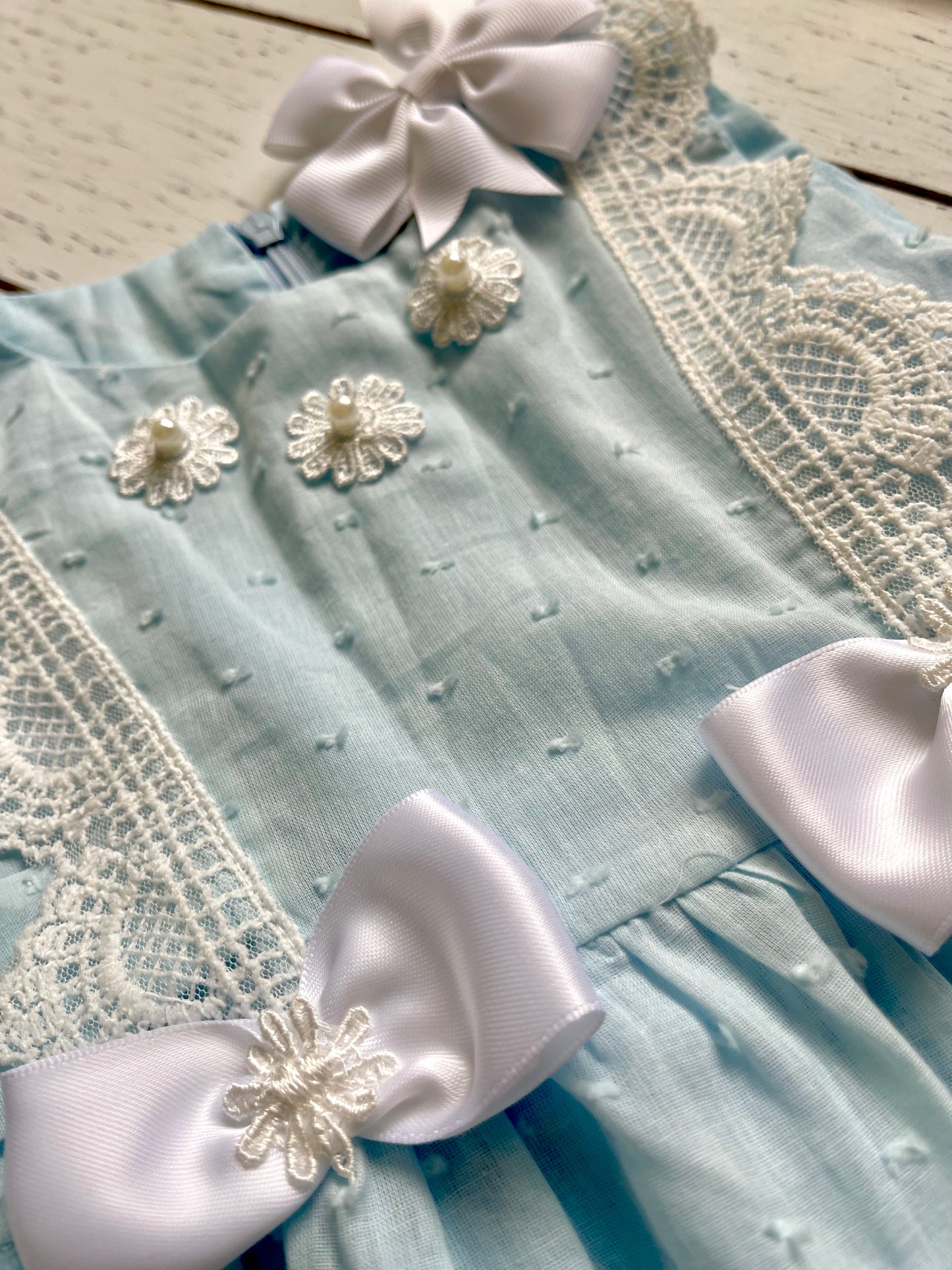 Sky Blue Bow Girl Dress