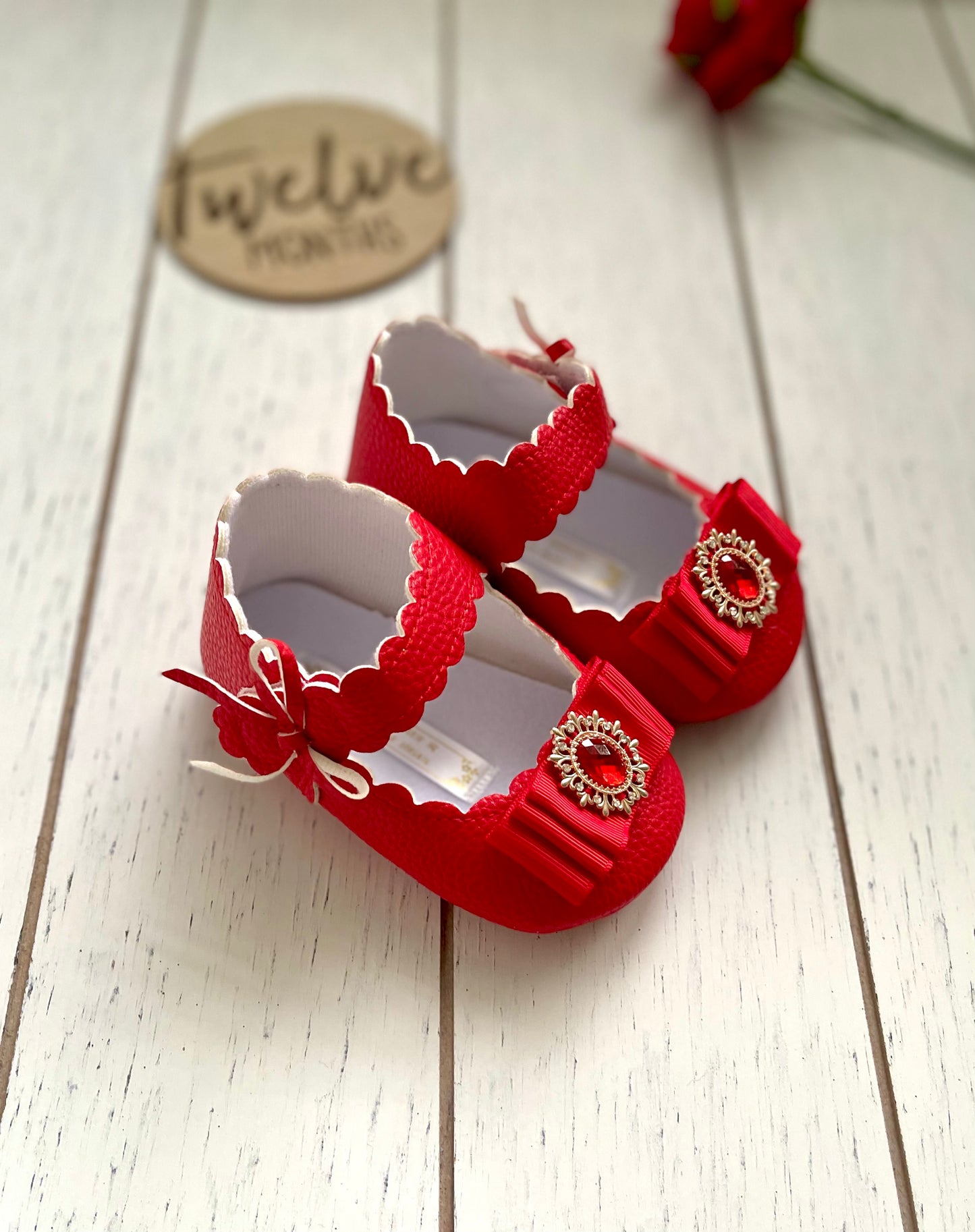 Vintage Red Bottoms Girl Shoes