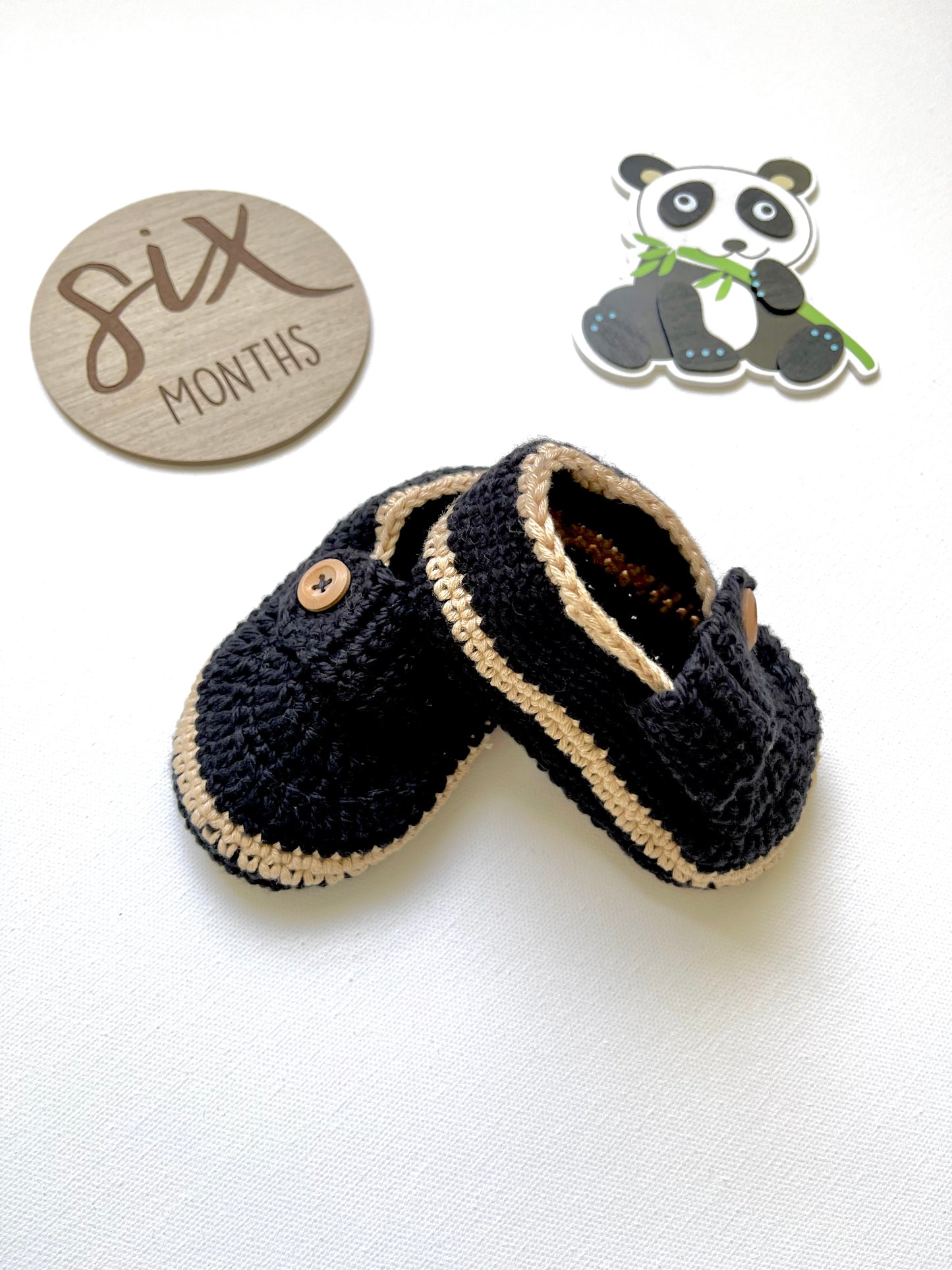 Black & Kaki Crochet Boy Overalls Outfit Set