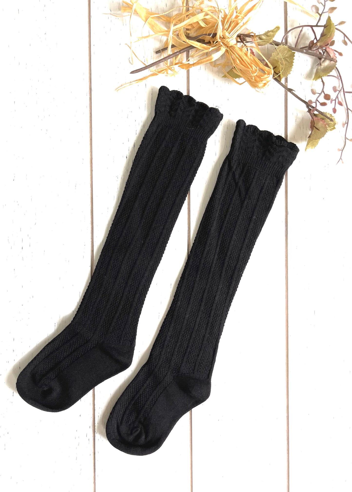 Cotton Knee High Girl Socks